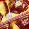 Caja de regalo roja juego de cerámica tetera casa taza tetera bandeja de té regalo elegante y práctico Application Scenario